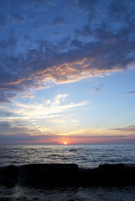 Sunset at the Porcupine Mountains 